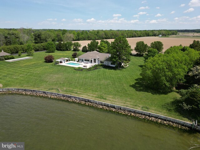 26333 Presquile Dr S, Easton, MD 21601 - drone / aerial view with a water view