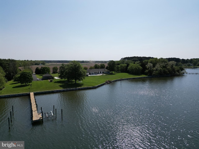 26333 Presquile Dr S, Easton, MD 21601 - property view of water featuring a boat dock