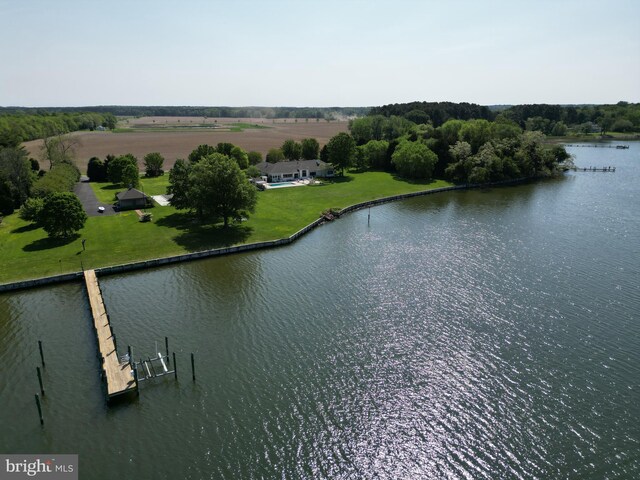 26333 Presquile Dr S, Easton, MD 21601 - bird's eye view with a water view