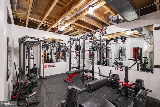 view of exercise room