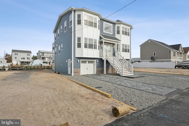 view of front of home featuring a garage