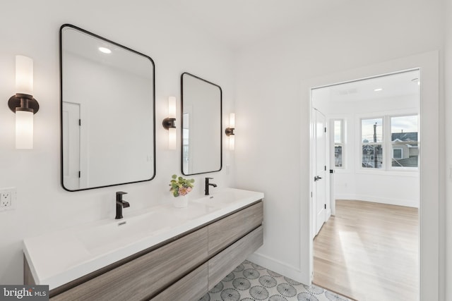 bathroom with vanity