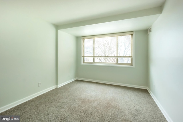 empty room featuring carpet flooring