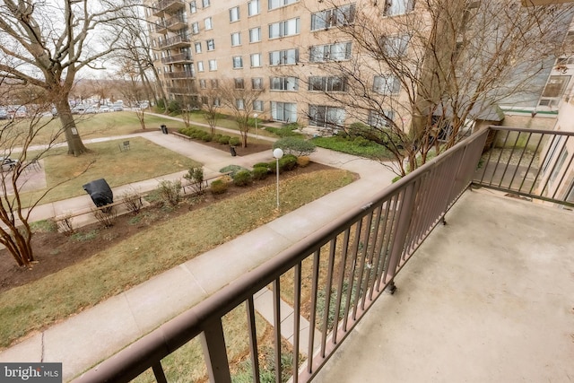 view of balcony