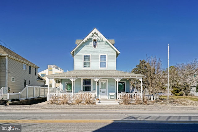 view of front of house with a porch