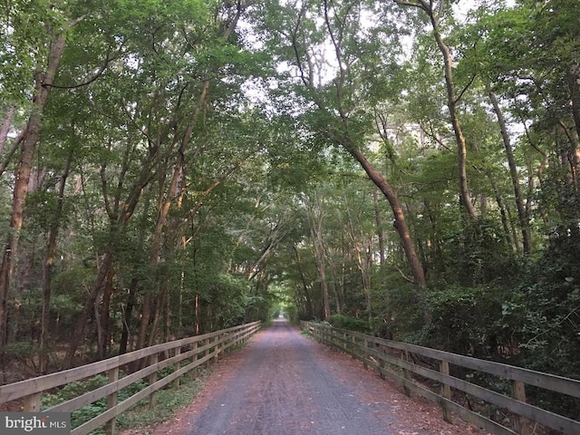 view of road