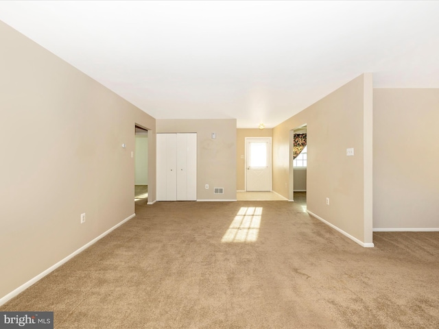 view of carpeted empty room