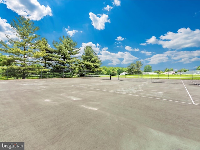 view of sport court