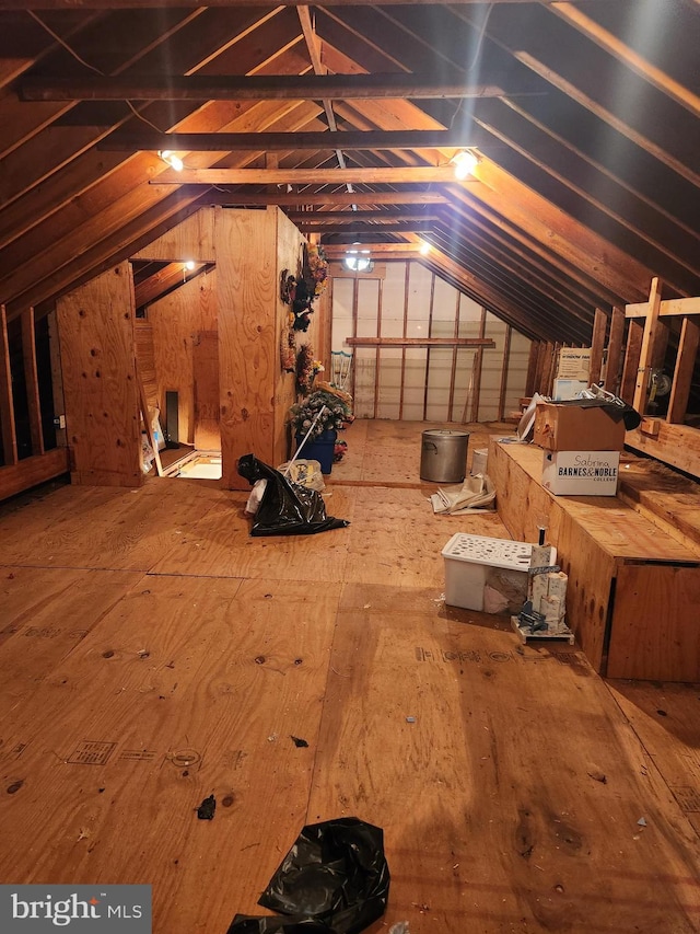 view of attic