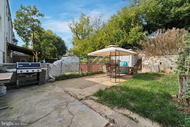 view of patio / terrace featuring area for grilling