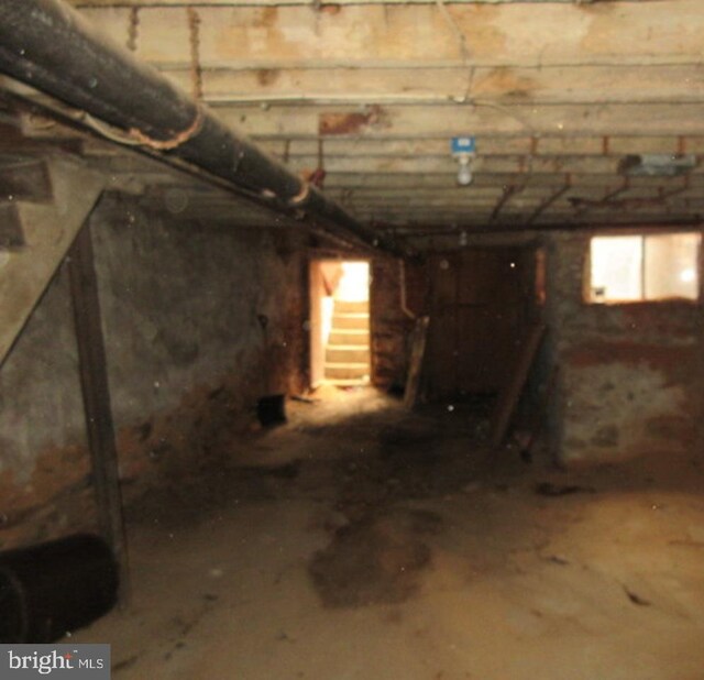 view of basement