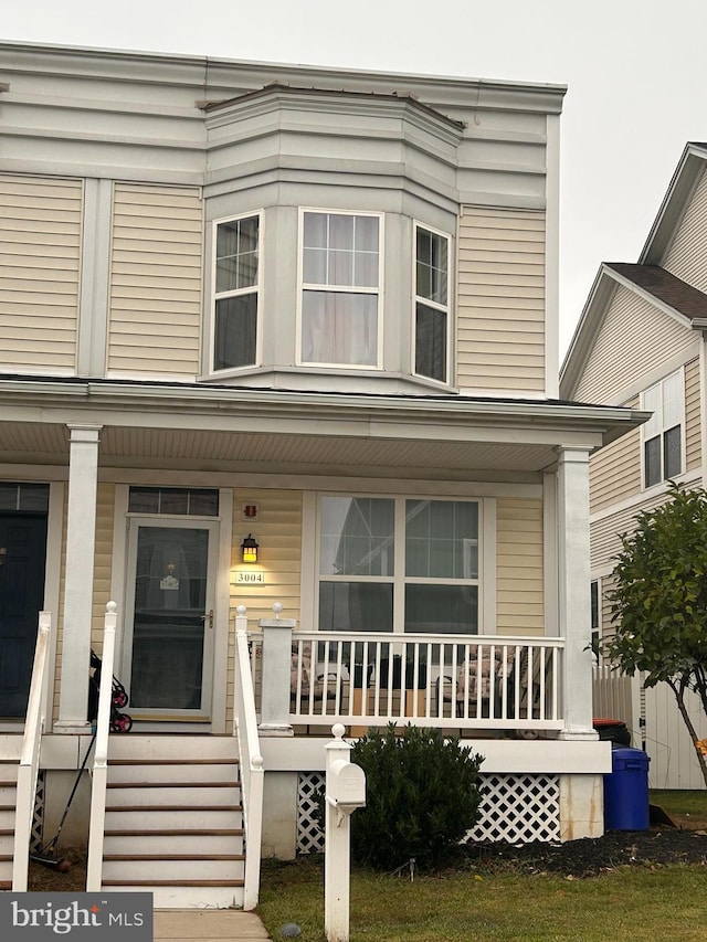 view of front of house featuring a porch