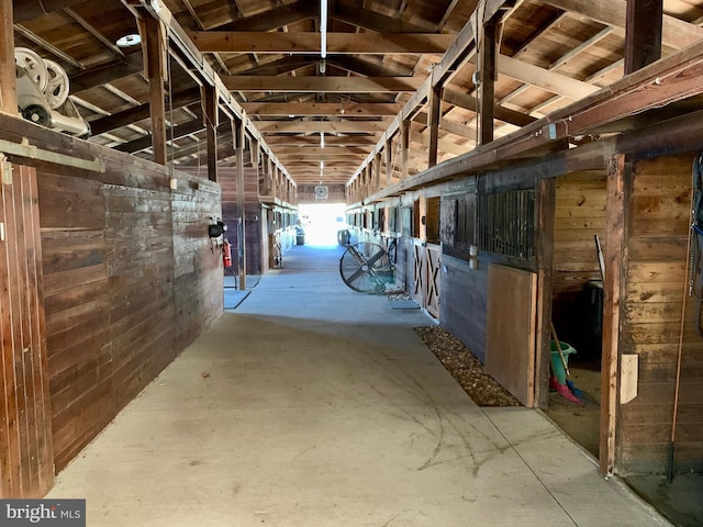 view of horse barn