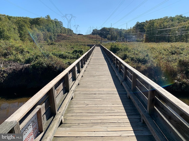 view of dock