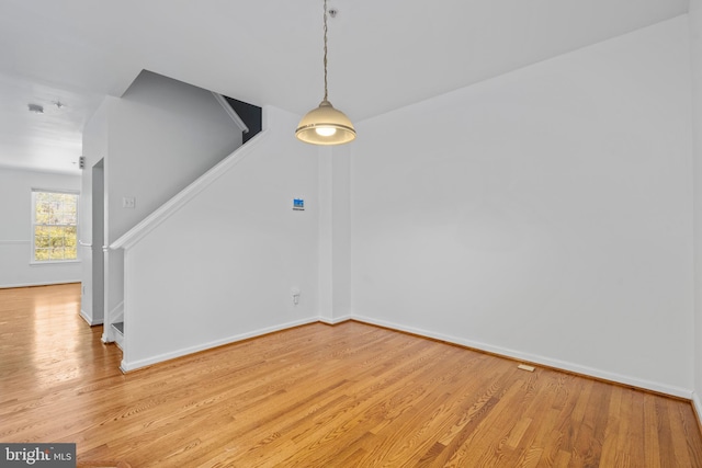 interior space featuring light hardwood / wood-style flooring