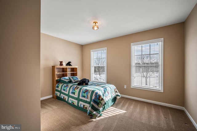 bedroom featuring carpet floors