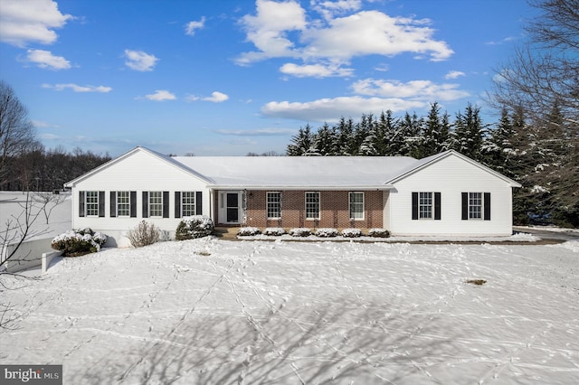 view of ranch-style home