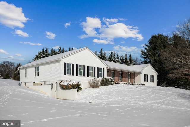 view of front of home