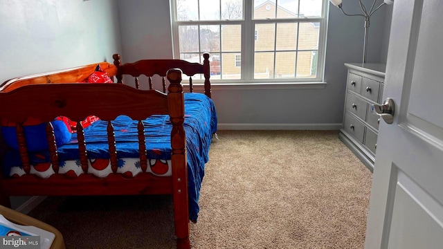 bedroom with carpet flooring