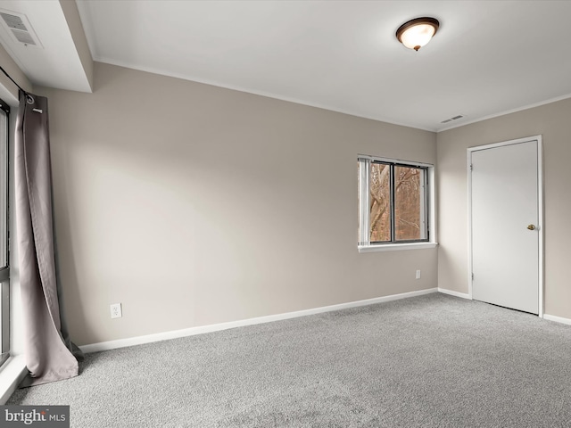 unfurnished bedroom with carpet floors