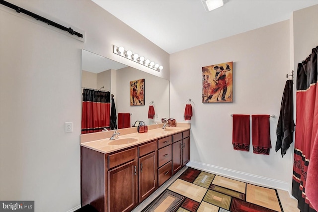 bathroom featuring vanity