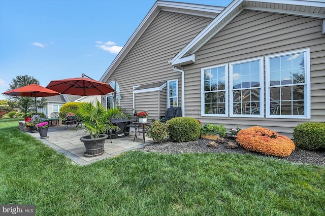 exterior space featuring a patio area