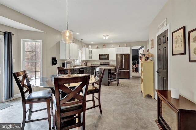 view of dining room