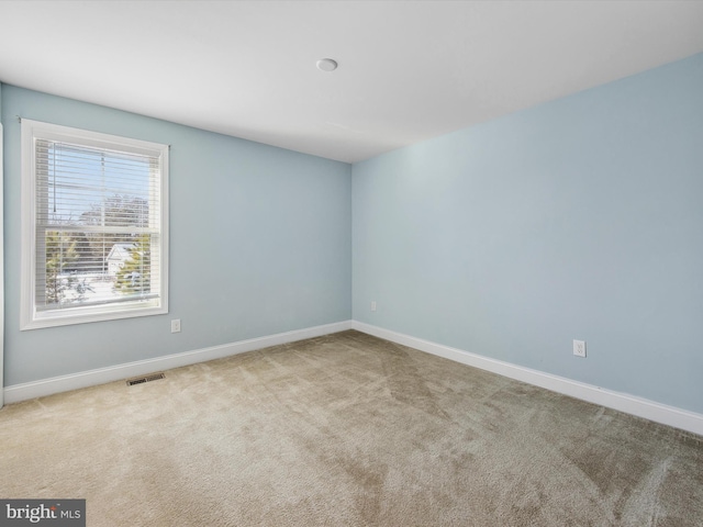 view of carpeted empty room