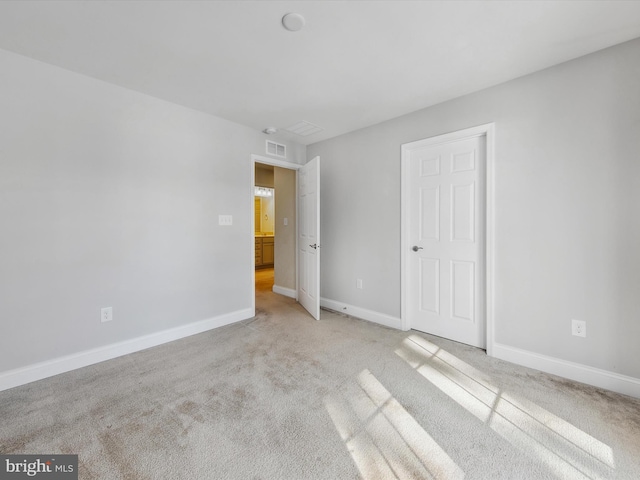 view of carpeted empty room