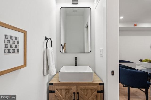 bathroom with vanity