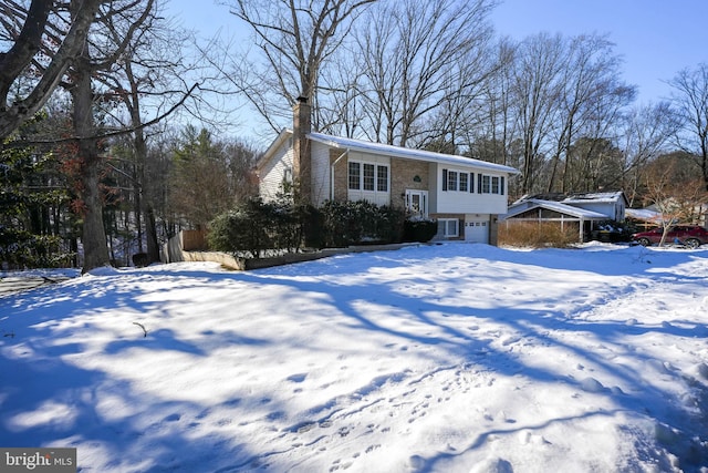 view of split foyer home