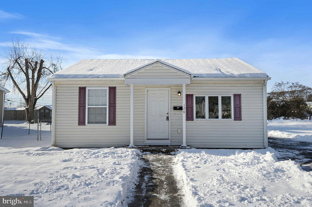 view of front of home