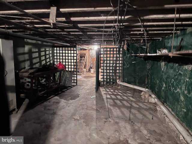 view of basement