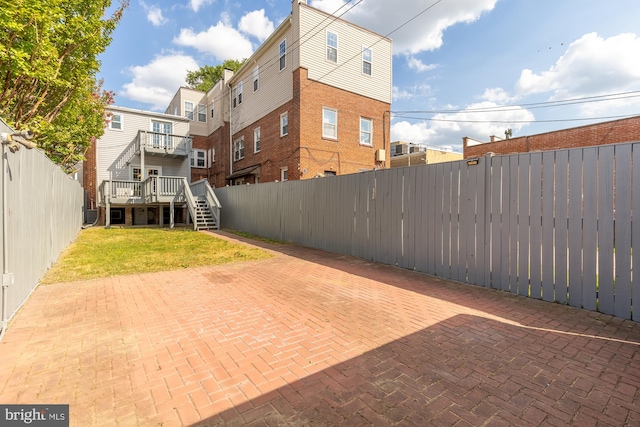 exterior space with a wooden deck