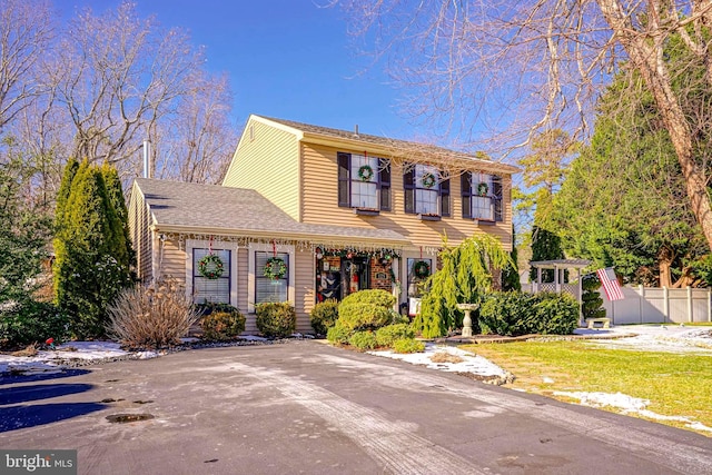 view of colonial house