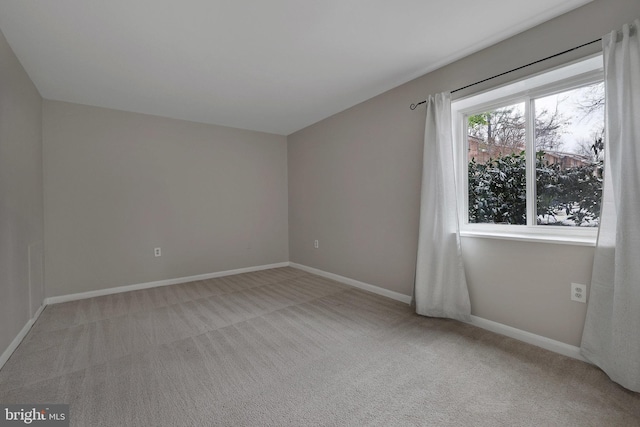 view of carpeted empty room