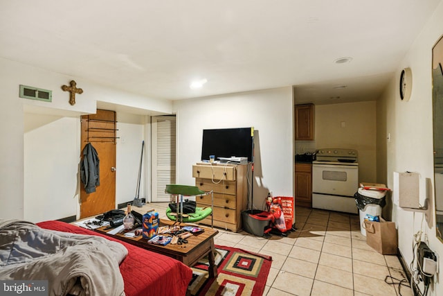 view of tiled bedroom