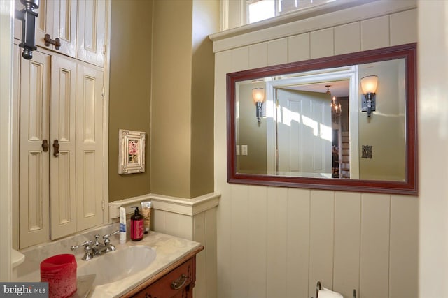 bathroom featuring vanity