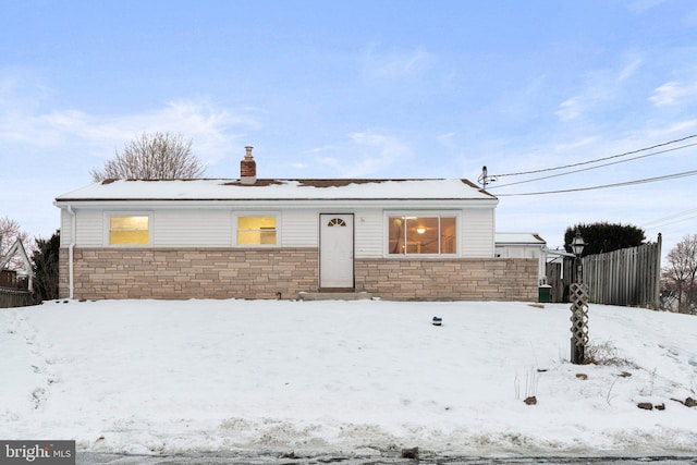 view of ranch-style home