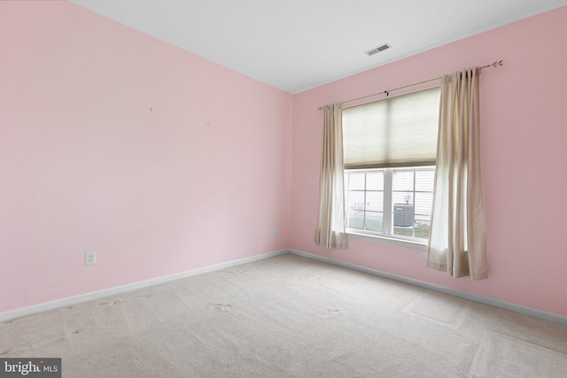 view of carpeted empty room