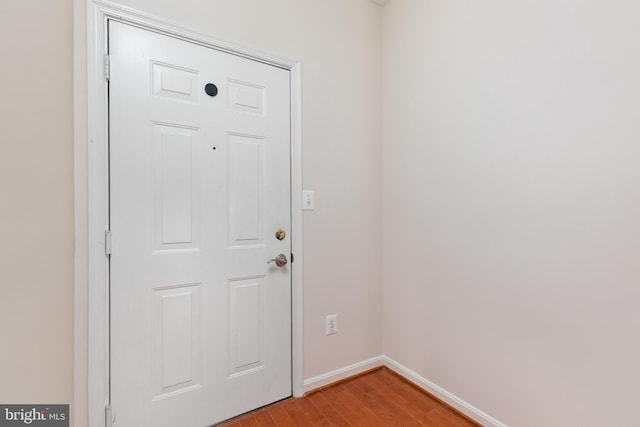 entryway featuring light hardwood / wood-style flooring