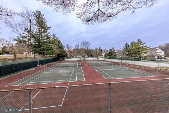 view of sport court