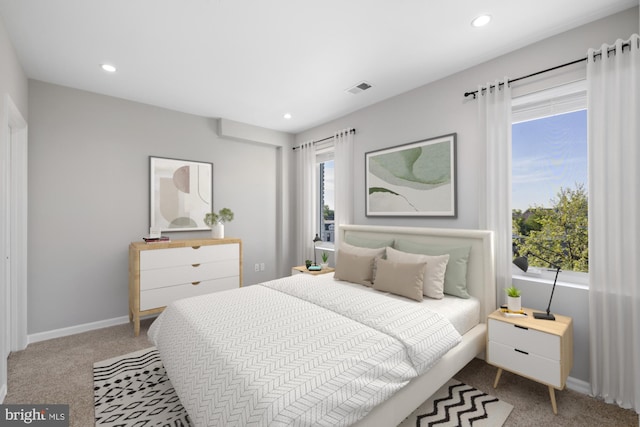 bedroom featuring carpet floors