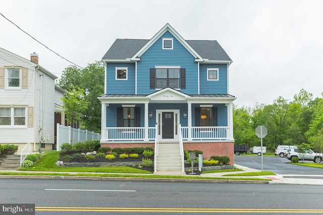 view of front of house with a porch