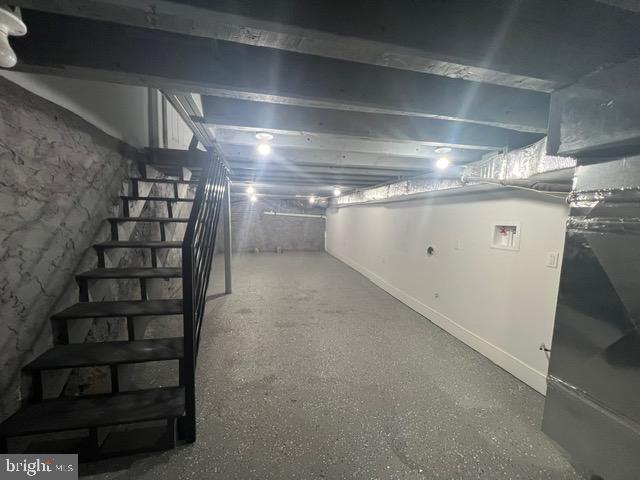 view of basement