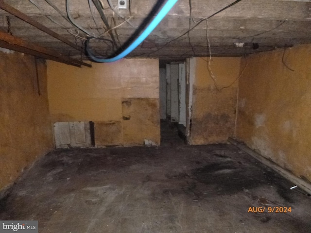 view of basement