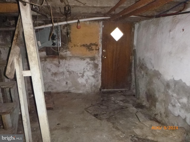 view of basement