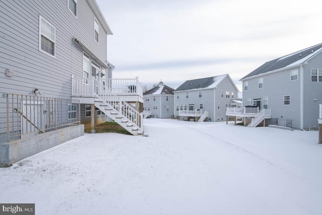 view of snowy yard