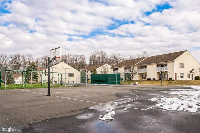 view of sport court