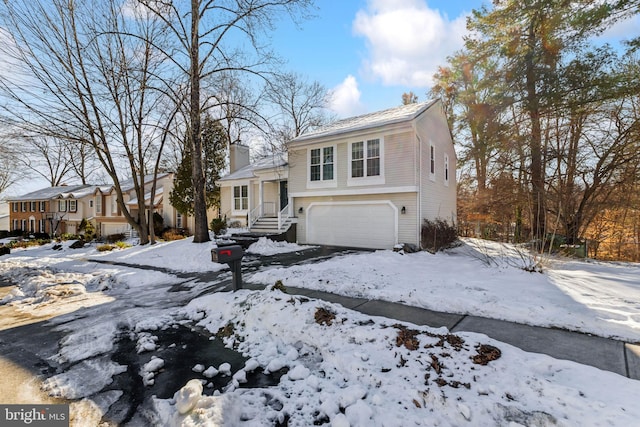 view of front of house featuring a garage